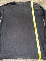 Vintage Duofold Thermal Henley Shirt Large Black Purple Made USA Long Sleeve