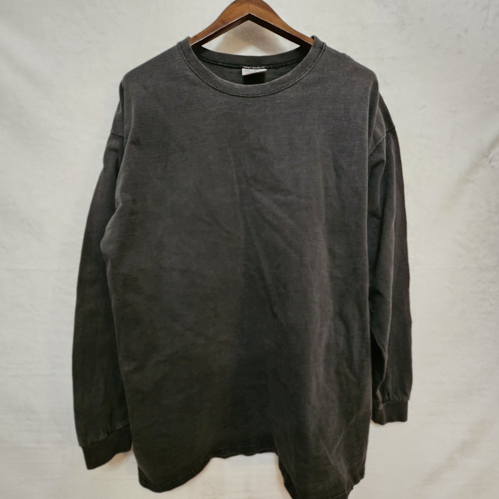 Vintage Pluma Shirt Mens XL Black Long Sleeve Heavy Cotton USA Made 90s