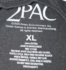Mens 2Pac Tupac Shakur Graphic T Shirt Black XL Hip Hop Rap Tee