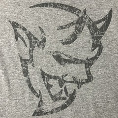 Dodge Demon Logo Perfect Tri District Heather Gray XLarge T-Shirt