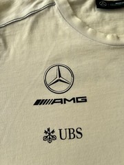 Mercedes Benz AMG Petronas Racing F1 White T-shirt Sz M