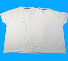 Hanes X-Temp Mens White T-Shirts Pack Of 2 Size XL Rayon Blend Crew Neck NWOT