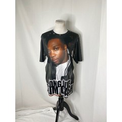 Port and Company Mens Medium Shirt Long Live Slim-Cash Short Sleeve