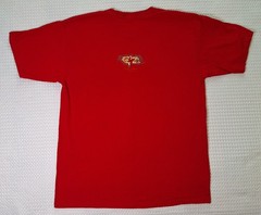 Puerto Vallarta Mexico Shark Souvenir Red Cotton T-shirt Size L Yazbek