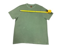Common People Ottoman Texture Shirt Garment Dye Relaxed Fit Green L Ribbed Sleek