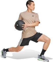 adidas Men’s Essentials Feel Ready Training T-Shirt – chalky brown / black – Lar