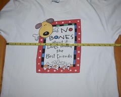 VTG Dog T Shirt No Bones About It Dogs Make the Best Friends Dog Bone Cheerful L