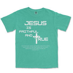 Faithful and True Shirt Bible Verse T Shirt Graphic Jesus Shirts For Men