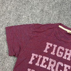 Vintage HOMAGE Men’s Crimson M Harvard Fight Fiercely Graphic T-Shirt Blend
