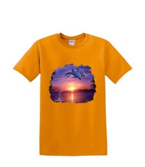 T-Shirt S to 2XL 3XL – DOLPHIN LEAP of faith water waves resort fun adult