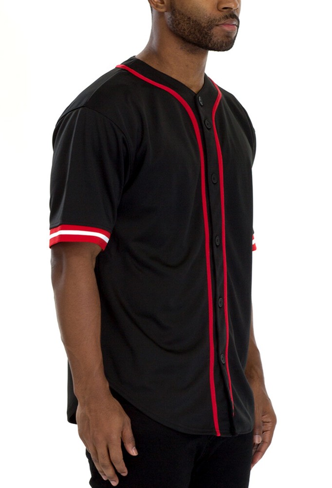 Mens Baseball JERSEY Polyester Paisley TShirt Team Sport Button Fashion Tee