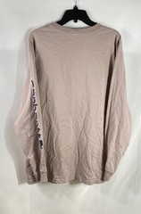 Carhartt Men’s Loose Fit Long Sleeve T-Shirt Tan Sleeve Logo TK0231-M Sz L