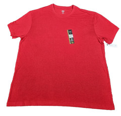 Men’s Crew Neck T Shirts XL Athletic Works Red Lot of 3 Short Sleeve 48 in Chest