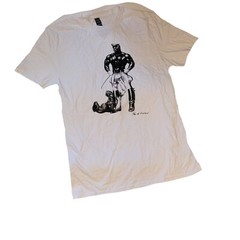 Tom of Finland T-shirts Tank Tops Gay Muscle Leather Fetish Black White Men Gray