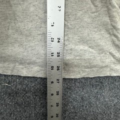 Hanes T-Shirt Mens Size L Grey Heavyweight 50/50 Vintage Graphic USA Made Stains