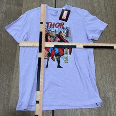 New Marvel Comics The Mighty Thor Graphic T-Shirt Adult Large Light Purple