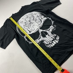 2007 Vintage All Sports Fashion Victim Big Skull Skeleton T Shirt Sz M Print