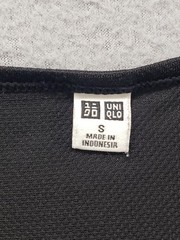Uniqlo Airism Men T Shirt S Black Crew Neck Short Sleeve Stretch Pullover Casual