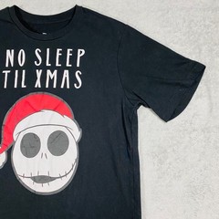 Disney Nightmare Before Christmas T-Shirt Mens Med Black Jack Skellington Xmas