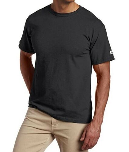 Russell Athletic Big Men’s T-Shirt, Cotton, 3XL(54-56), Red, Black or Gray