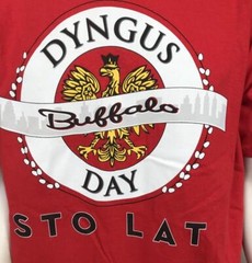 Gildan Men’s Dyngus Day Buffalo Sto Lat Red Short Sleeve Shirt Size Large