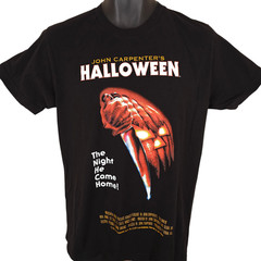 Halloween T Shirt Mens Size Medium Black John Carpenter Horror Movie Poster Art
