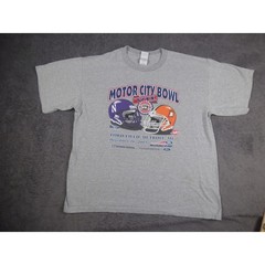 Gildan 2003 Motor City Bowl VII T-Shirt Mens XL Northwestern vs Bowling Green