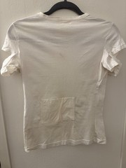 Vintage 1998 Helmut Lang White T-Shirt Small M Archive Made in Italy