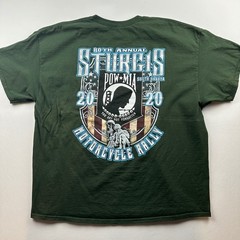 Sturgis 2020 Black Hills Bike Rally 80th Anniversary POW MIA Men’s T-Shirt (3XL)
