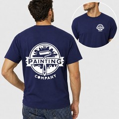 Mens Personalised Work T Shirt Custom Trade Company Logo Painter Decorator Gift