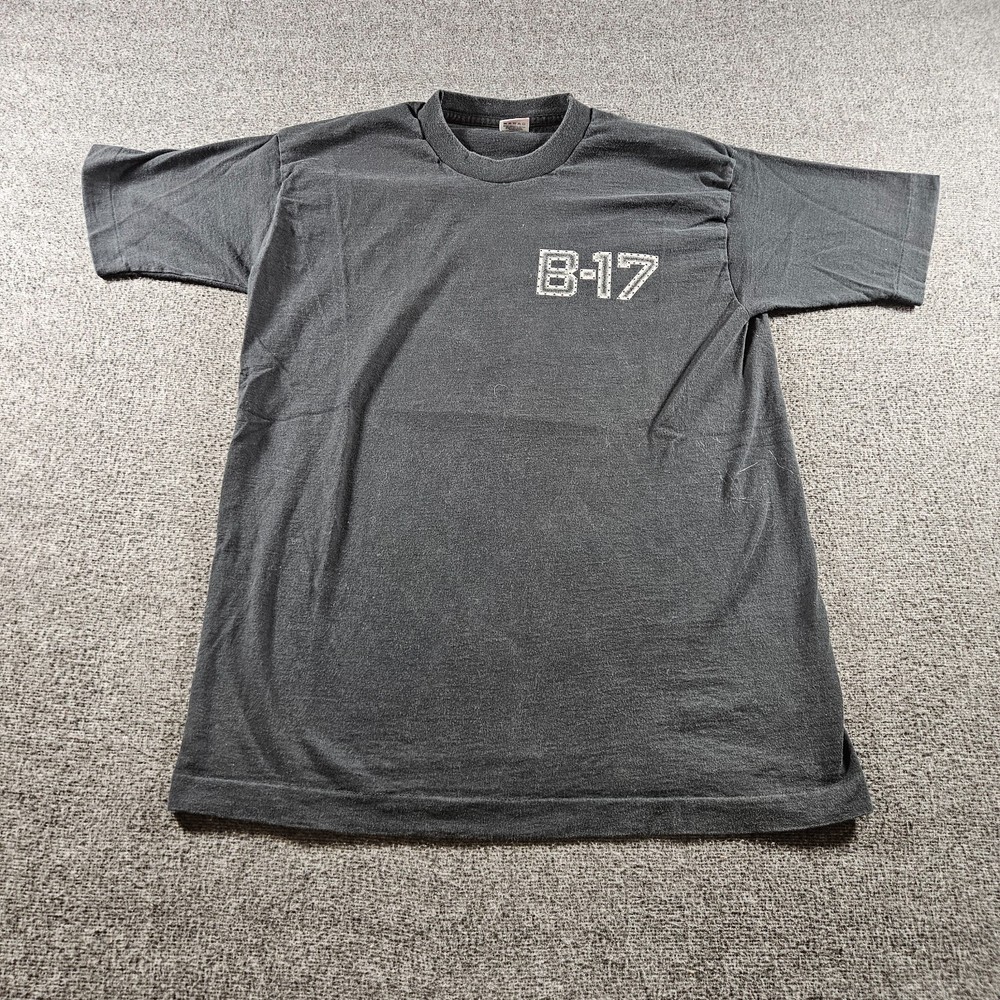 Vintage 90s Sentimental Journey Airplane Jet Black Size large T-Shirt