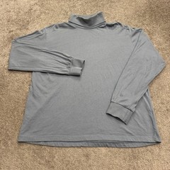 Urban Outfitters Long Sleeve Turtle Neck Shirt Mens XL Blue 100% Cotton Travel