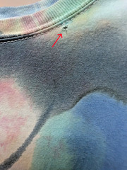 Handmade Tie Dye New York Street Art Abstract Design XL Tee Shirt 22″ W X 30″ L