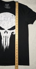 Mens Marvel The Punisher Short Sleeve T Shirt Black White Small