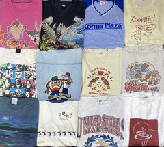 Vintage Graphic shirts Promo Funny Cartoons Sport Destinations Lot Of 20 Mix Szs