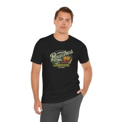 Vintage Peaches Record & Tapes Store Logo Unisex Jersey Short Sleeve T-Shirt