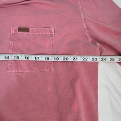 Pendleton T Shirt XXL Mens Pink Cowhide Leather Trim Pocket Short Sleeve Cotton