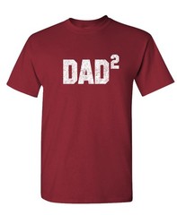 DAD SQUARED grandfather fathers day paw – Unisex Cotton T-Shirt Tee Shirt