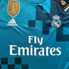 Adidas Real Madrid Ronaldo 7 Jersey 2017-18 Away Teal Blue Large NWT