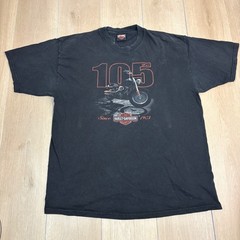 Vintage Harley-Davidson 105th Anniversary T-Shirt Palm Beach Florida Black 2008