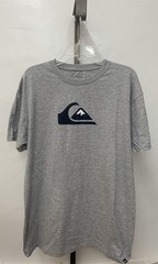 Quiksilver Mens OR Comp Logo Cotton Polyester T-Shirt in Athletic Heather Size L