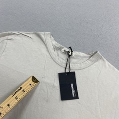 Buck Mason T Shirt Mens Small Bone Curved Hem Tee Pima Cotton S/S