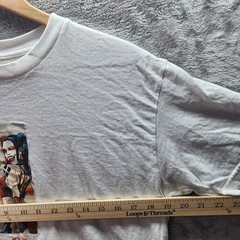 Color Bars Batman Harley Quinn T Shirt Men’s M White DC Comics Graphic Tee