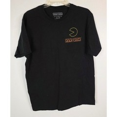 Pac-Man Graphic Tee Unisex Size XL Black Multi Short Sleeve by C-Life Group, Ltd