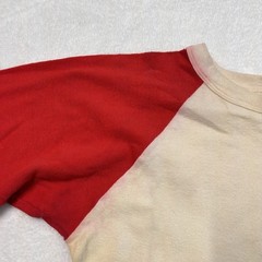 True Vintage 50s 60s Hanes Sport Two Tone 3/4 Sleeve Raglan T Shirt Mens Medium