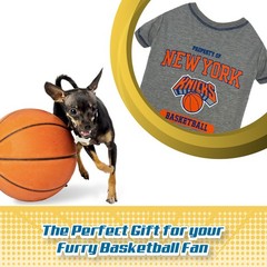 Pets First Nba Licensed Hoodies T-Shirt For Dogs Cats York Knicks Medium