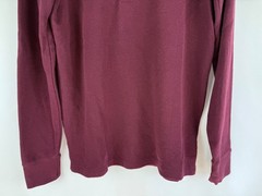 NEW American Eagle Men’s Plum 1/4 Button Standard Fit Waffle Henley Top Small S