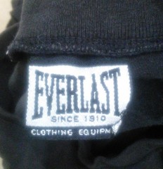 Vintage Men’s Everlast Tank Top Shirt Logo Black Sleeveless Sz L