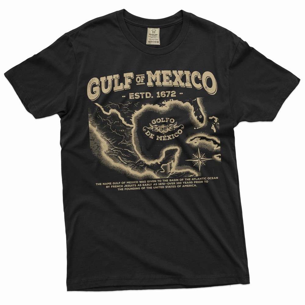 Gulf of Mexico T-shirt origin of Gulf of Mexico history men’s tee shirt