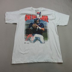 Sport Attack Shirt Mens Large Short Sleeve Crew Neck Vintage Outdoors John Elway